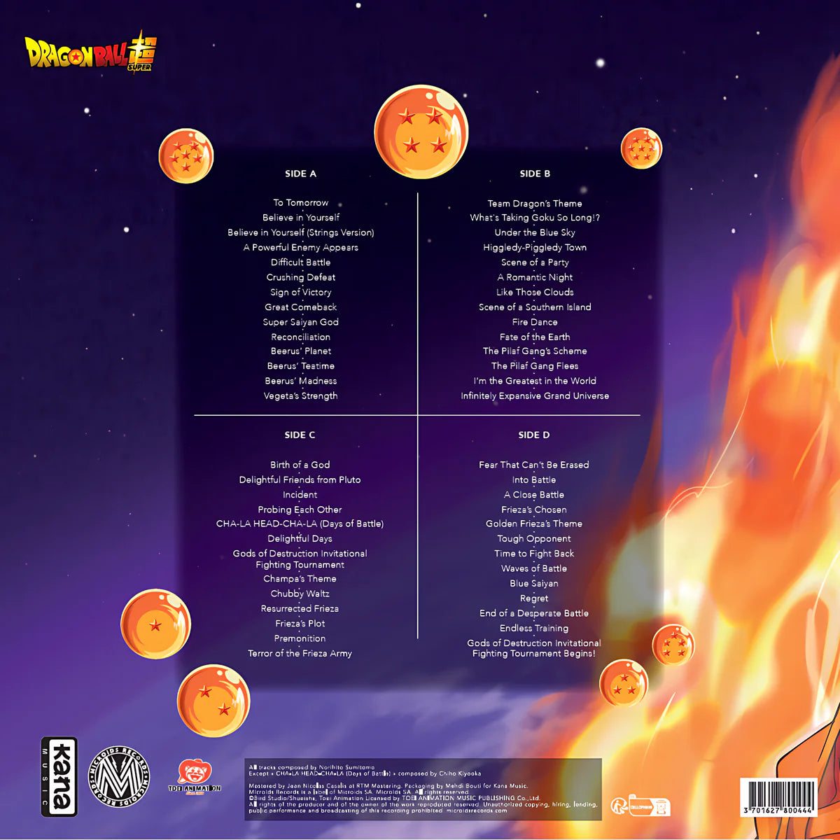 七龍珠 - Dragon Ball Super Soundtrack Vol.1 2LP / 彩膠
