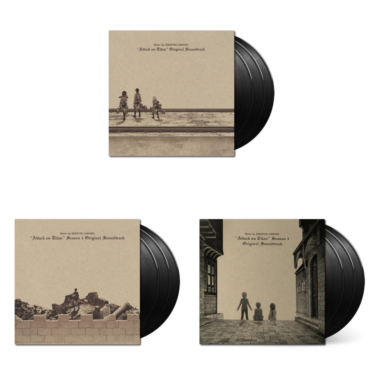 進擊的巨人 - Attack on Titan 系列原聲帶 3LP / 黑膠 彩膠