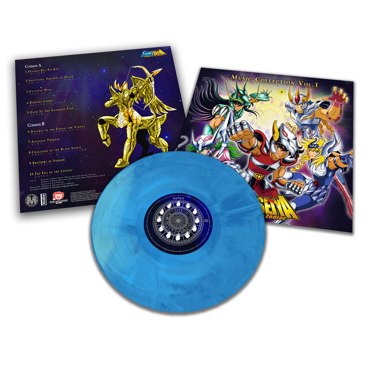 聖鬥士星矢 - Music Collection Vol.1 ～ Vol.8 全系列LP / 彩膠