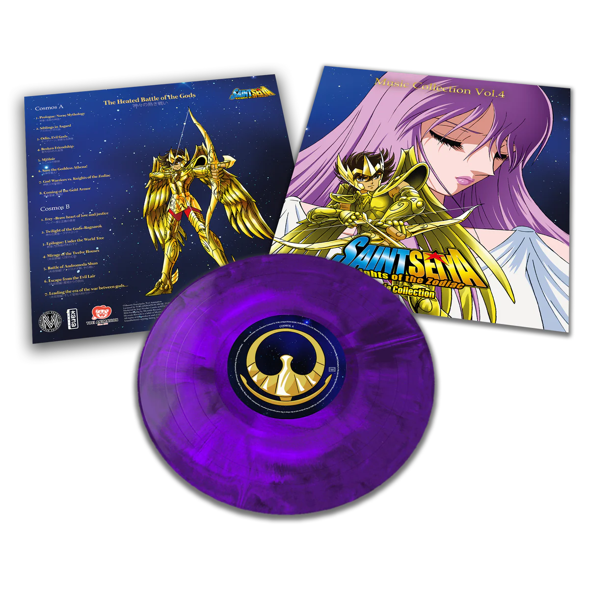 聖鬥士星矢 - Music Collection Vol.1 ～ Vol.8 全系列LP / 彩膠
