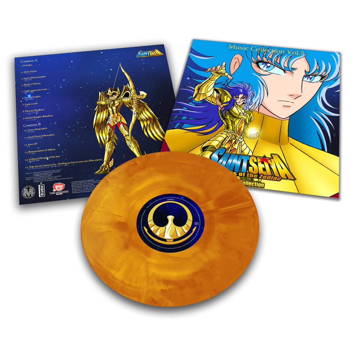 聖鬥士星矢 - Music Collection Vol.1 ～ Vol.8 全系列LP / 彩膠