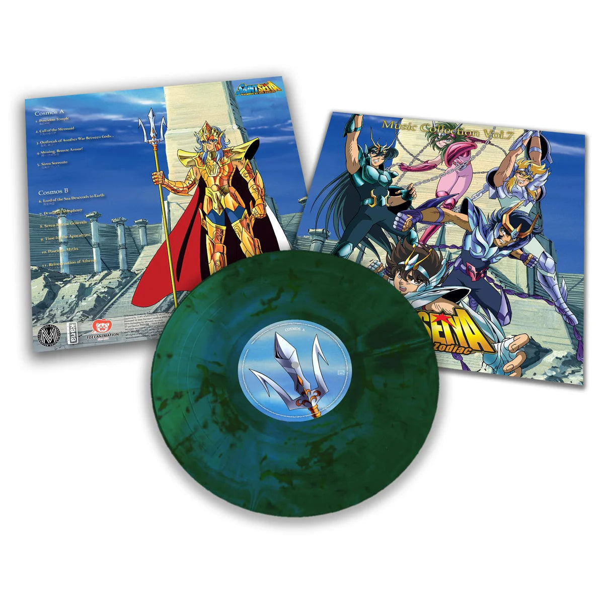 聖鬥士星矢 - Music Collection Vol.1 ～ Vol.8 全系列LP / 彩膠
