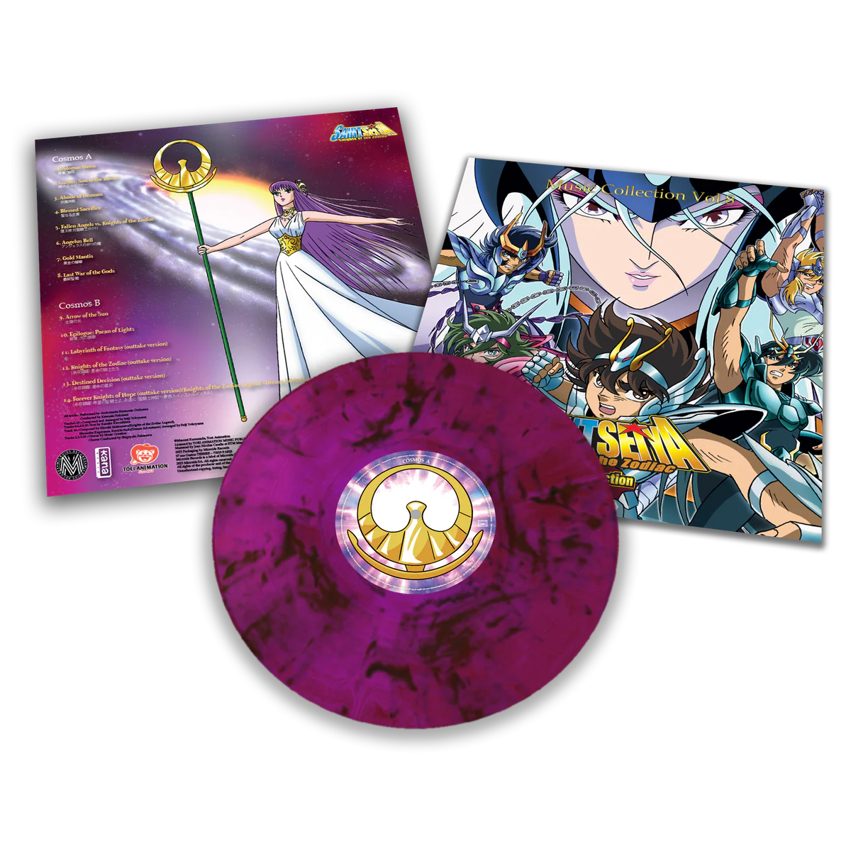 聖鬥士星矢 - Music Collection Vol.1 ～ Vol.8 全系列LP / 彩膠