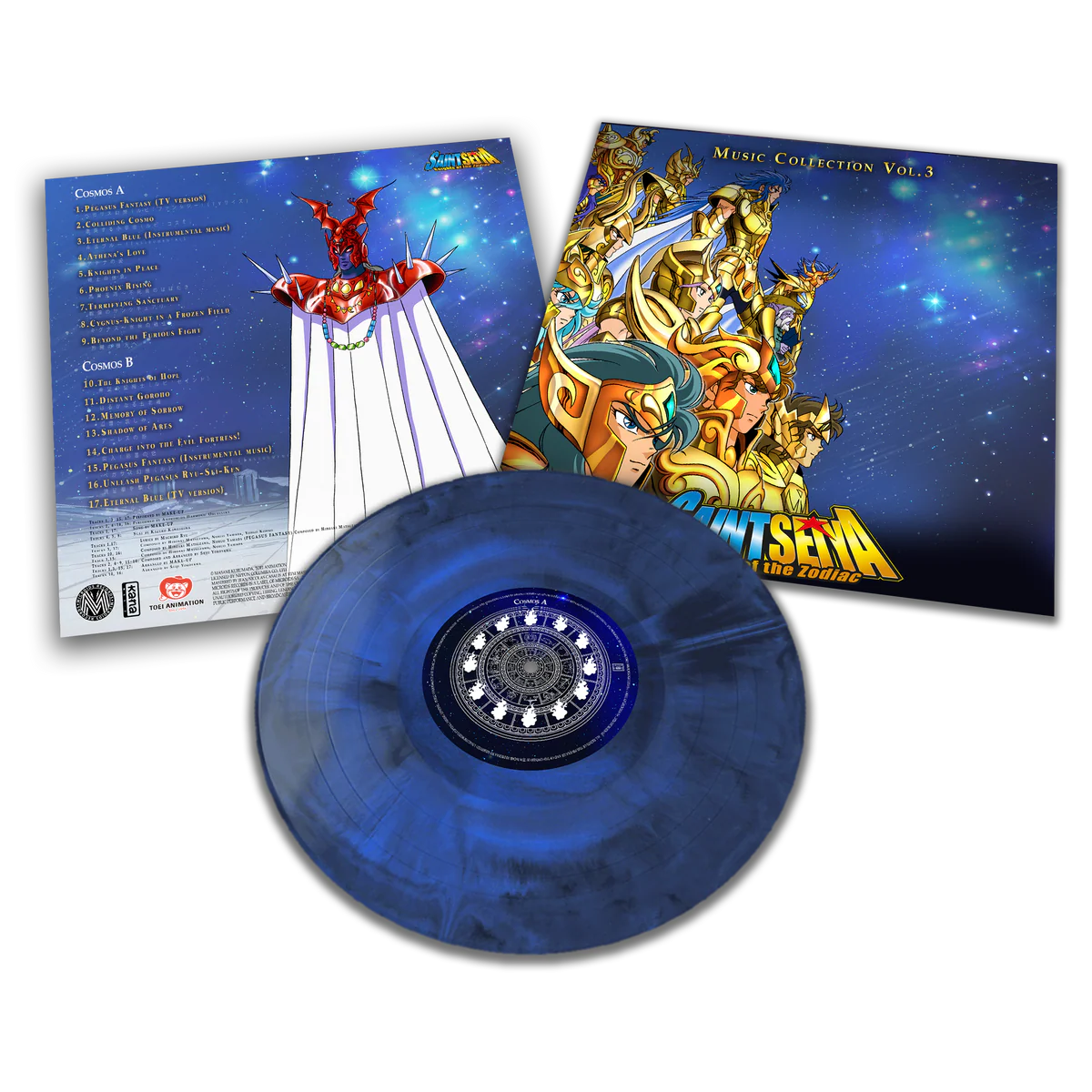 聖鬥士星矢 - Music Collection Vol.1 ～ Vol.8 全系列LP / 彩膠