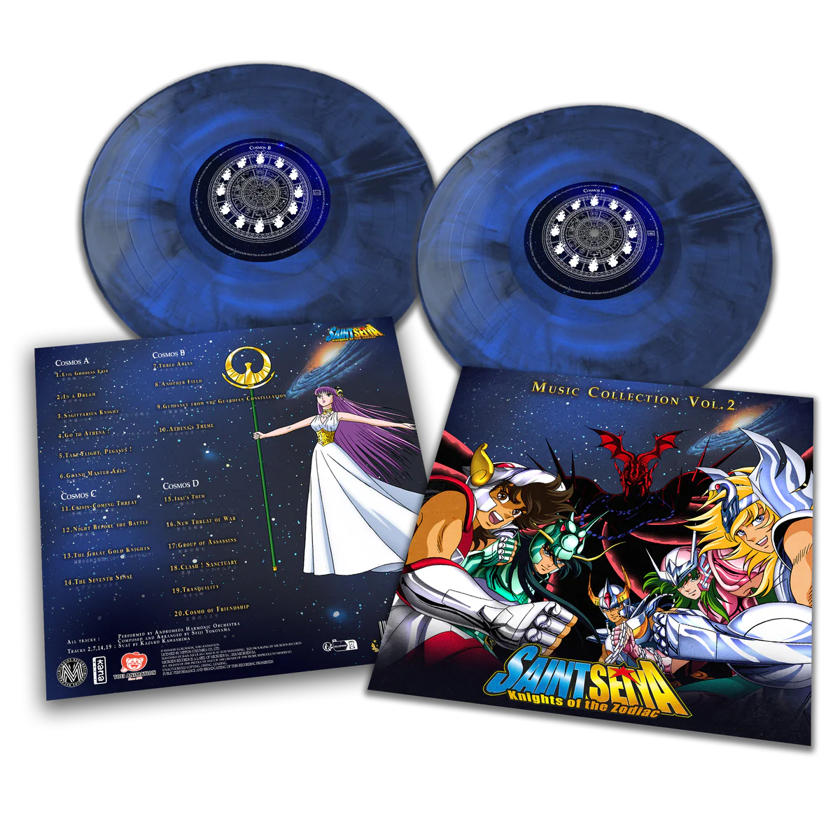 聖鬥士星矢 - Music Collection Vol.1 ～ Vol.8 全系列LP / 彩膠